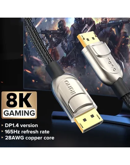 Llano DP Cable 8K Display Port DP1.4 60Hz High Speed for Laptop PC TV Gaming Monitor